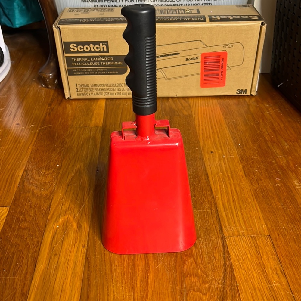 Wembley TailGate Game Time CowBell Red Fanatic Fan Noise